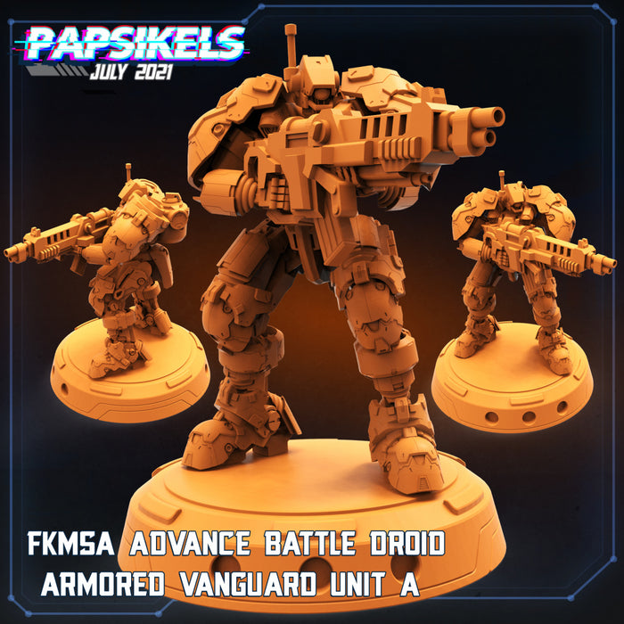FKMSA Droid Vanguard A | Cyberpunk | Sci-Fi Miniature | Papsikels