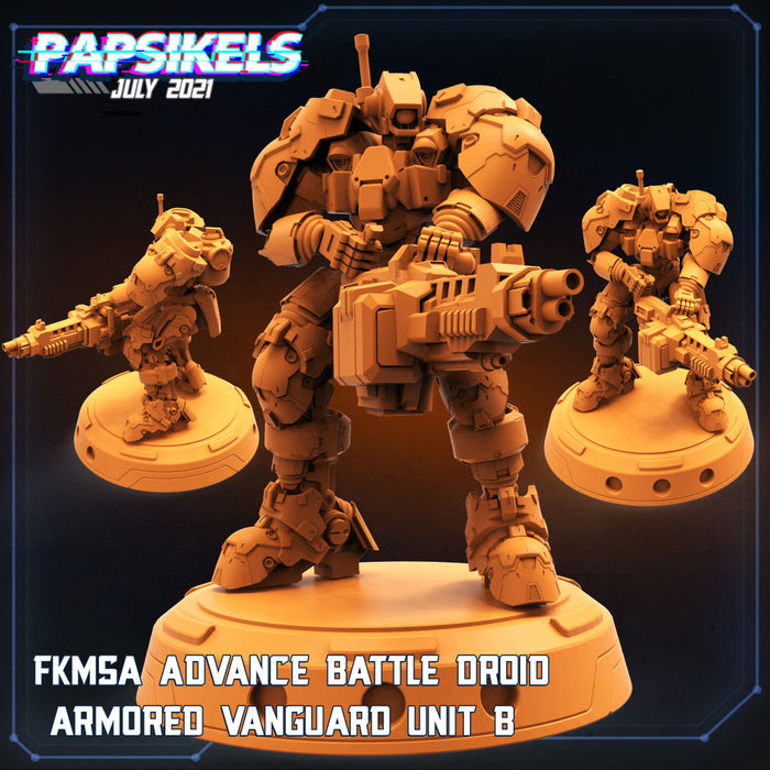 FKMSA Droid Vanguard B | Cyberpunk | Sci-Fi Miniature | Papsikels