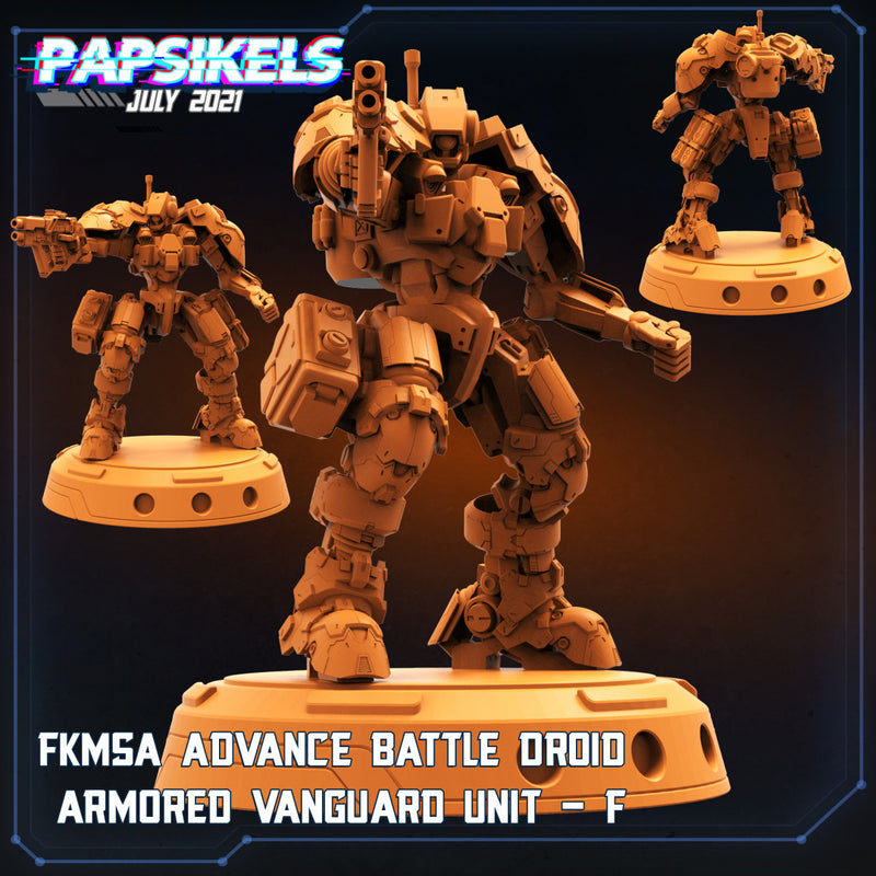 FKMSA Droid Vanguard F | Cyberpunk | Sci-Fi Miniature | Papsikels