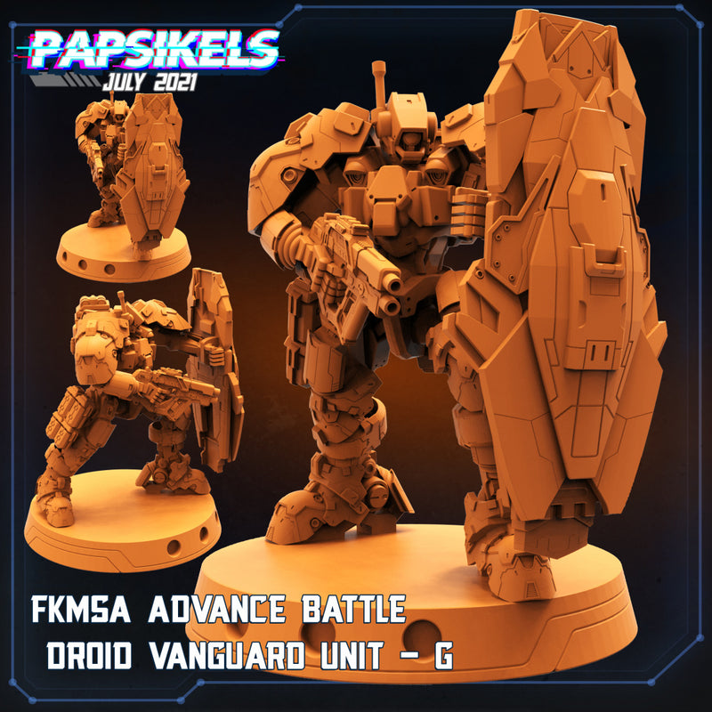 Droid Vanguard Miniatures | Cyberpunk | Sci-Fi Miniature | Papsikels