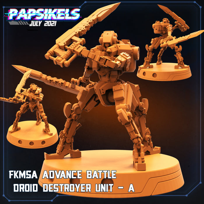 FKMSA Droid Destroyer A | Cyberpunk | Sci-Fi Miniature | Papsikels