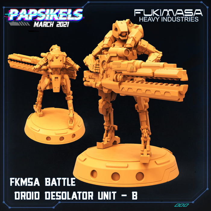 FKMSA Battle Droid Desolator B | Cyberpunk | Sci-Fi Miniature | Papsikels
