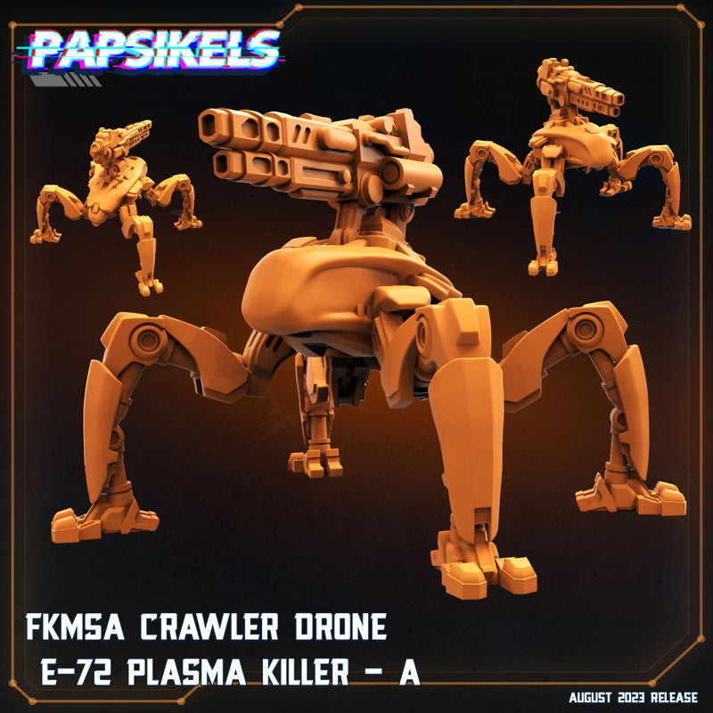 FKMSA Crawler Drone E-72 Plasma Killer A | Xeno Wars Genesis | Sci-Fi Miniature | Papsikels