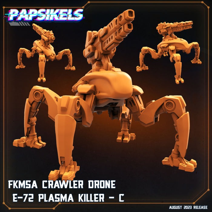 FKMSA Crawler Drone E-72 Plasma Killer C | Xeno Wars Genesis | Sci-Fi Miniature | Papsikels