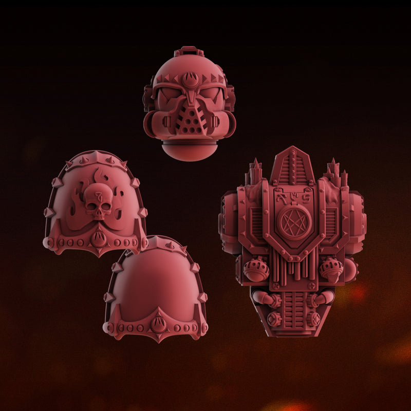 Apostate Legion Conversion Kit | DakkaDakka | Sci-Fi Grimdark Custom Bitz Wargaming Miniatures 28mm 32mm