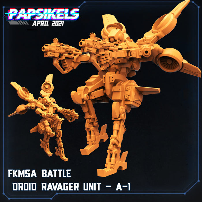 FKMSA Battle Droid Ravager A | Cyberpunk | Sci-Fi Miniature | Papsikels