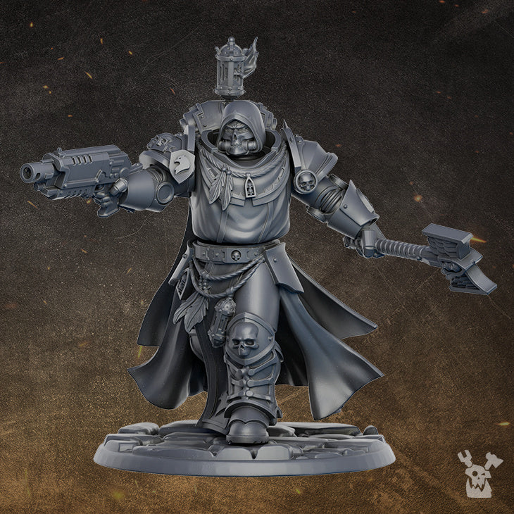 Sir Gawein | Black Gryphons | DakkaDakka | Sci-Fi Grimdark Wargaming Miniature 28mm 32mm