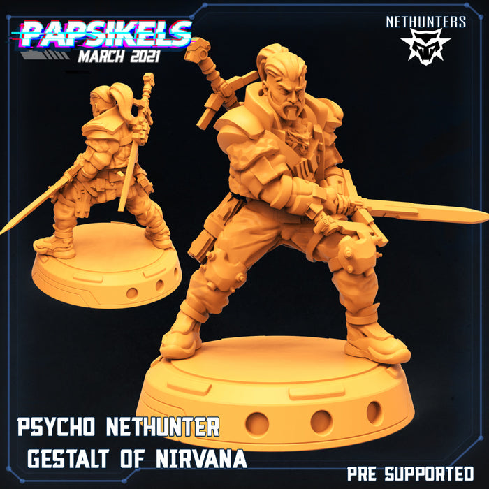 Netrunner Gestalt of Nirvana | Cyberpunk | Sci-Fi Miniature | Papsikels