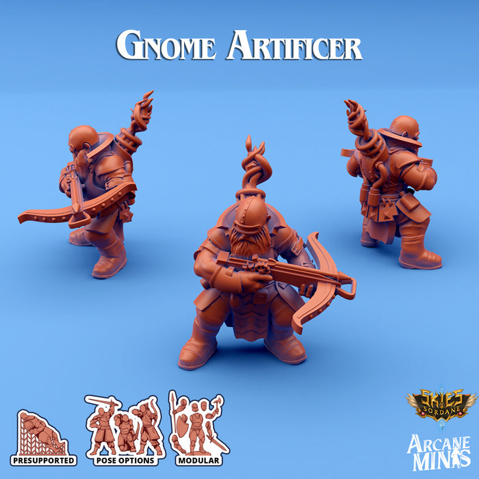 Gnome Artificer E | Skies of Sordane | Fantasy Miniature | Arcane Minis