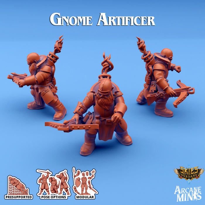 Gnome Artificer F | Skies of Sordane | Fantasy Miniature | Arcane Minis