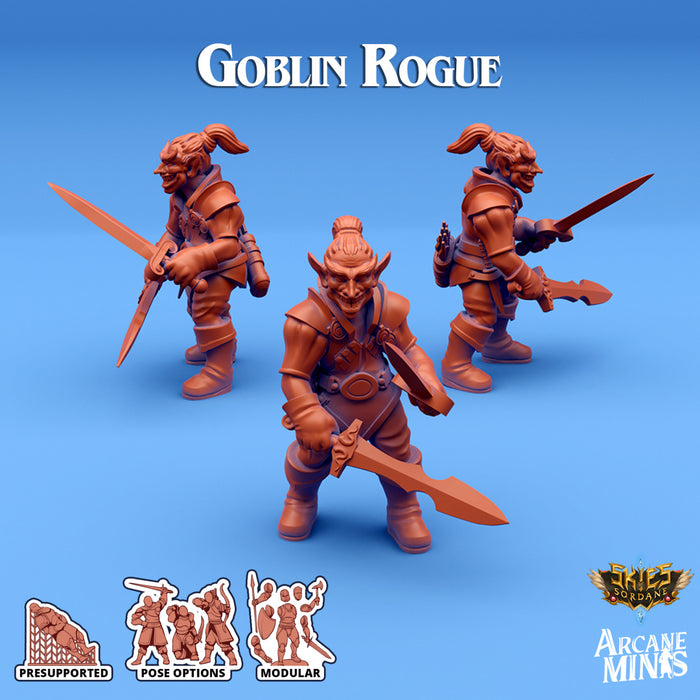 Goblin Rogue D | Skies of Sordane | Fantasy Miniature | Arcane Minis