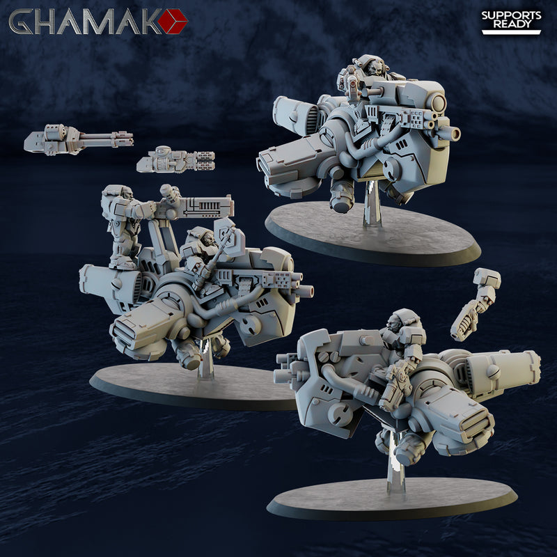 Gold Hunter Miniatures | Space Dwarves | Grimdark Proxy Miniature | Ghamak