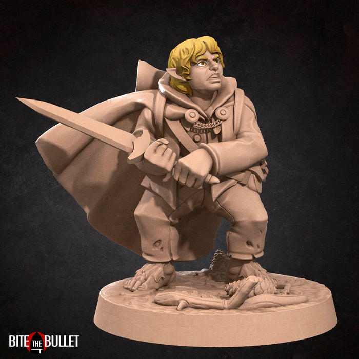 Halfling Explorer B | Bullet Rings | Fantasy Miniature | Bite the Bullet