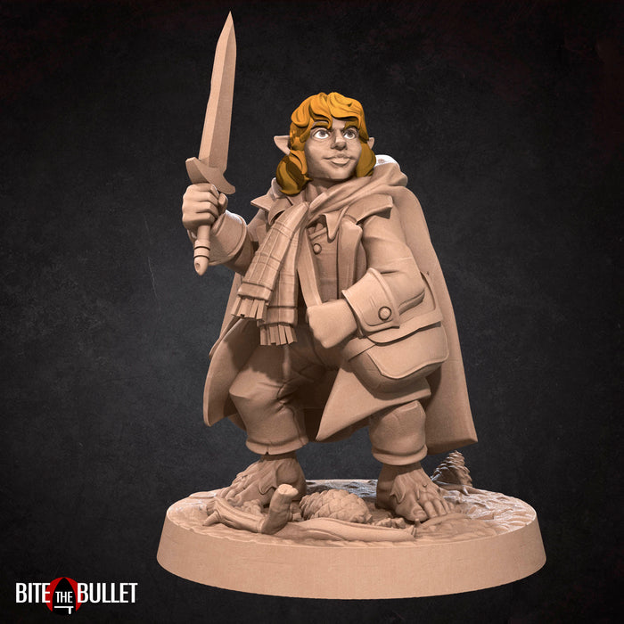 Halfling Explorer D | Bullet Rings | Fantasy Miniature | Bite the Bullet