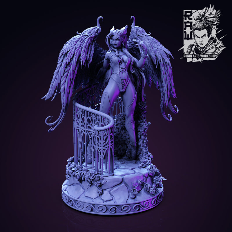 Angie | Pin-Up Statue Fan Art Miniature Unpainted | Ronin Arts Workshop