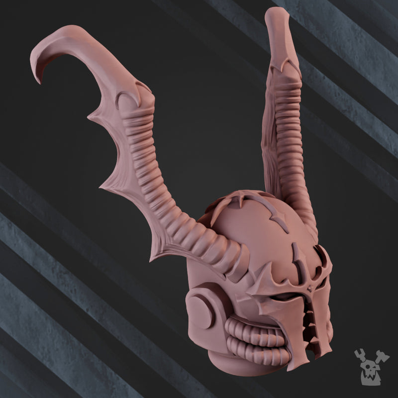 Nightwing Helmets | DakkaDakka | Sci-Fi Grimdark Custom Bitz Wargaming Miniatures 28mm 32mm