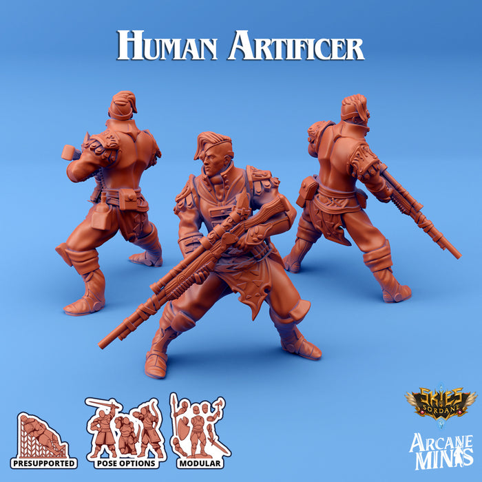 Human Artificer D | Skies of Sordane | Fantasy Miniature | Arcane Minis