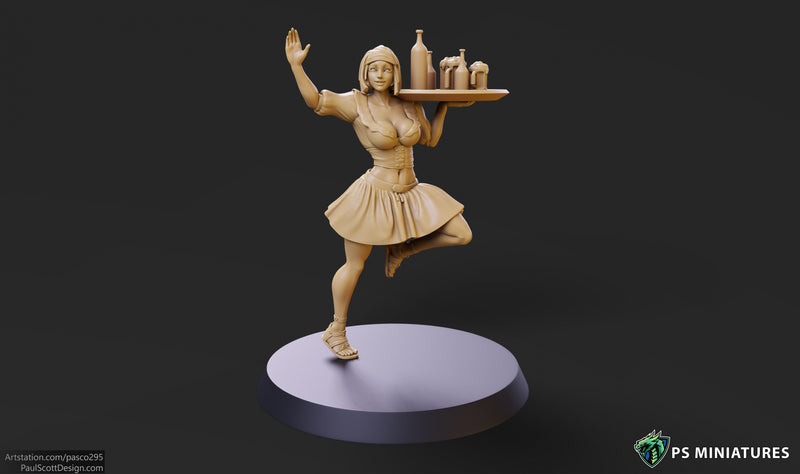 Barmaid Miniatures | Fantasy Miniature | PS Miniatures