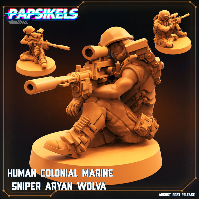 Sniper Aryan Wolva | Xeno Wars Genesis | Sci-Fi Miniature | Papsikels