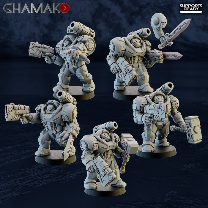 Iron Guard Miniatures | Space Dwarves | Grimdark Proxy Miniature | Ghamak