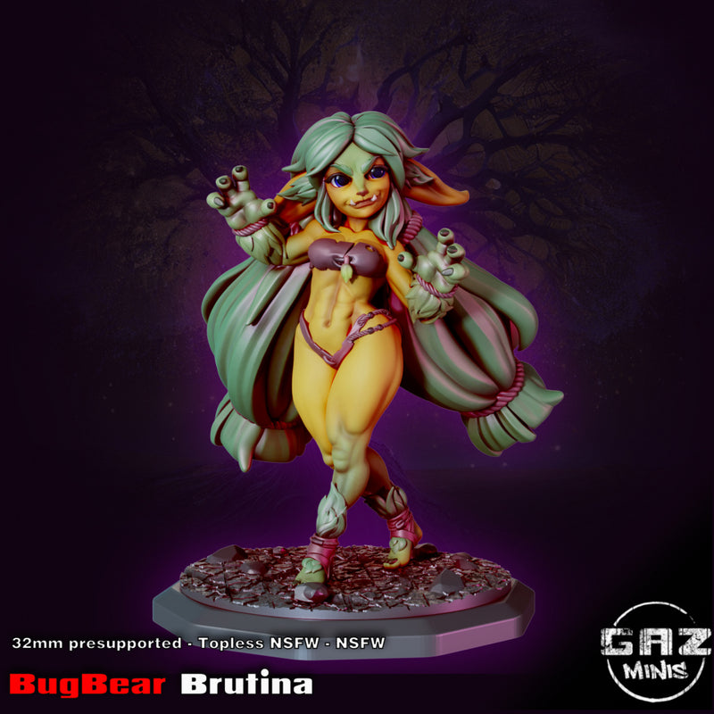 Bugbear Brutina | Fantasy Pin-Up | Fantasy Miniature | Gaz Minis
