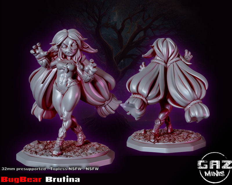 Bugbear Brutina | Fantasy Pin-Up | Fantasy Miniature | Gaz Minis