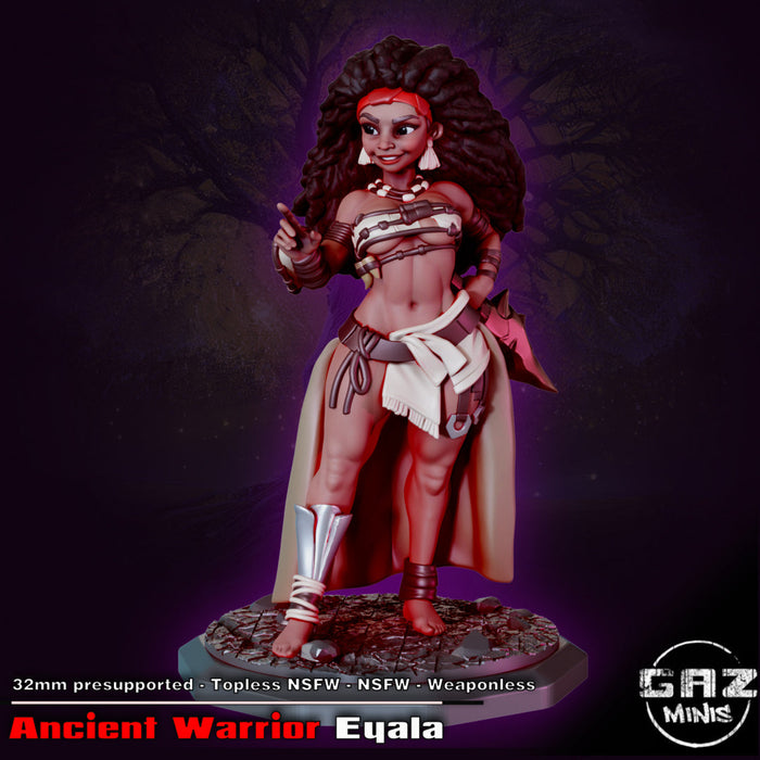 Ancient Warrior Eyala (75mm) | Pin-up | Fantasy Miniature | Gaz Minis