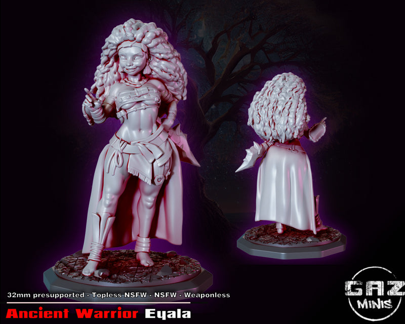 Ancient Warrior Eyala | Fantasy Pin-Up | Fantasy Miniature | Gaz Minis