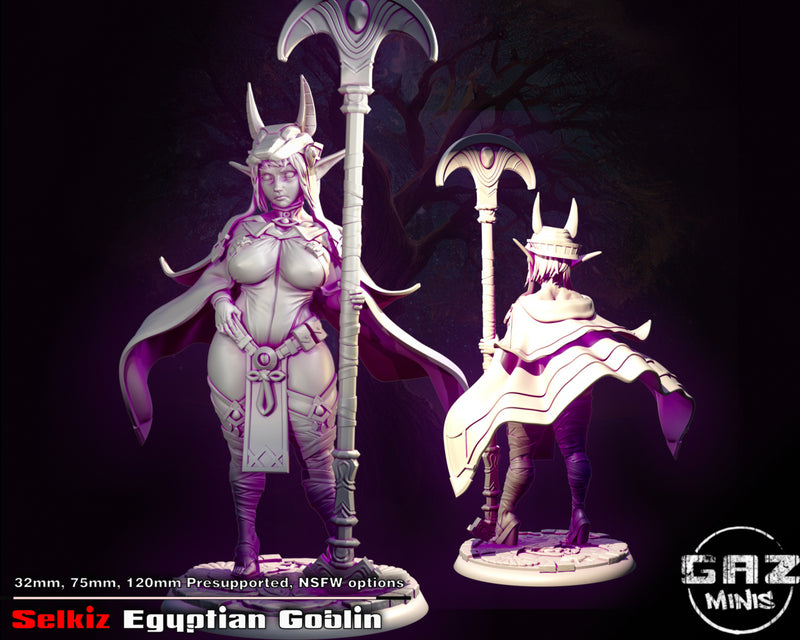 Selkiz Egyptian Goblin | Fantasy Pin-Up | Fantasy Miniature | Gaz Minis