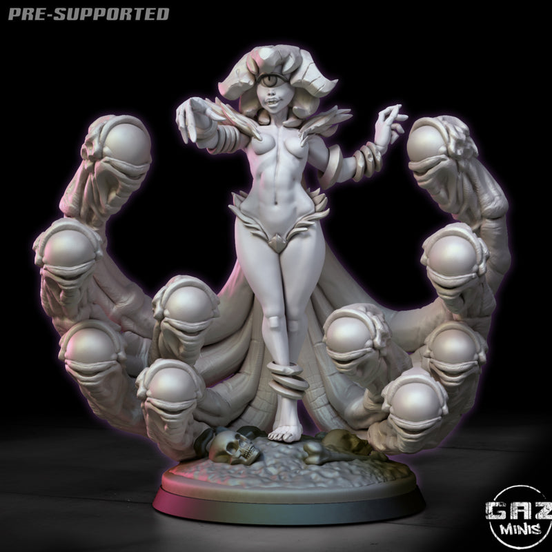 Humanoid Beholder | Monster Girls | Fantasy Miniature | Gaz Minis