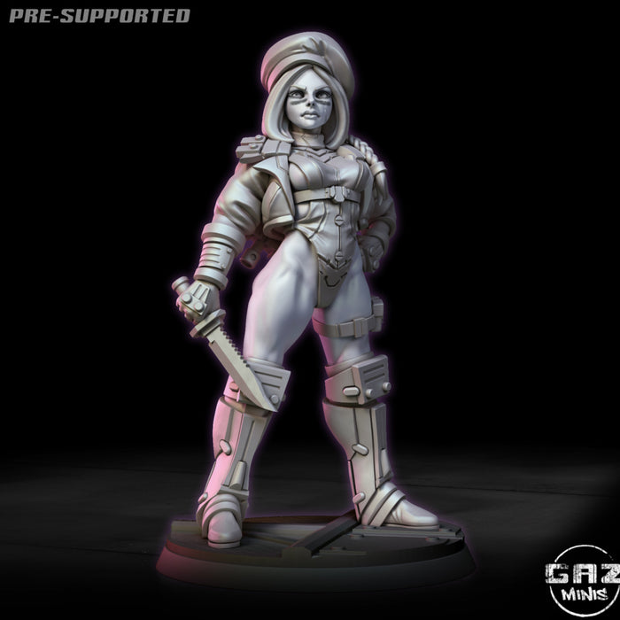 Commando | Female Warband | Fantasy Miniature | Gaz Minis