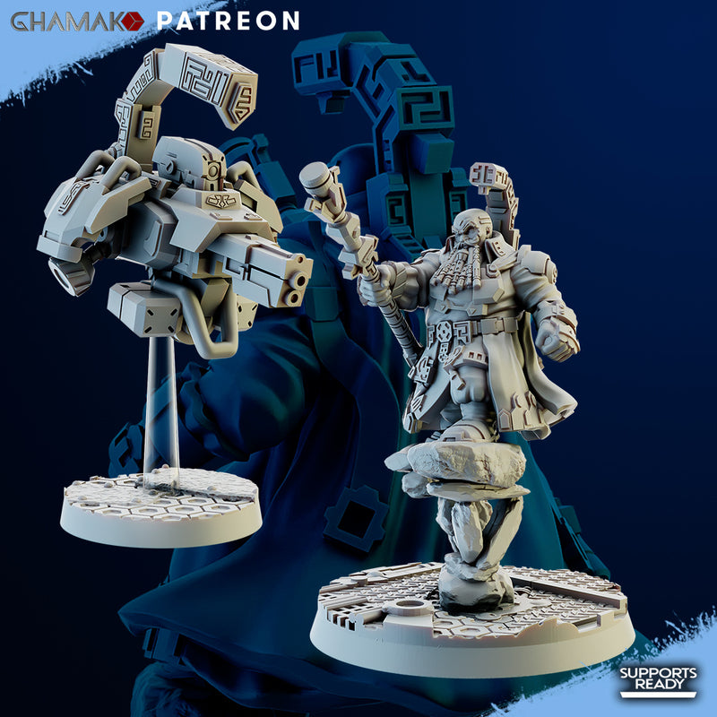 Kildrak The Gray | Space Dwarves | Grimdark Proxy Miniature | Ghamak