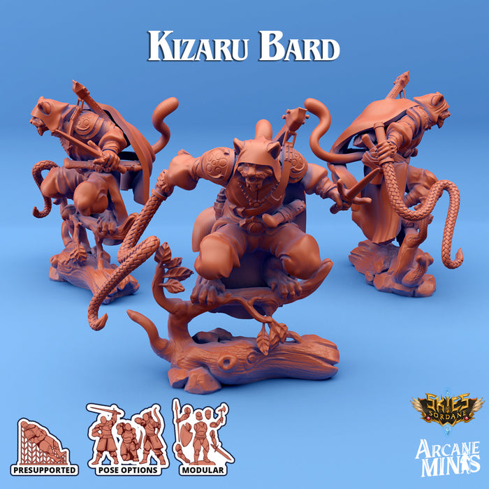 Kizaru Bard B | Skies of Sordane | Fantasy Miniature | Arcane Minis