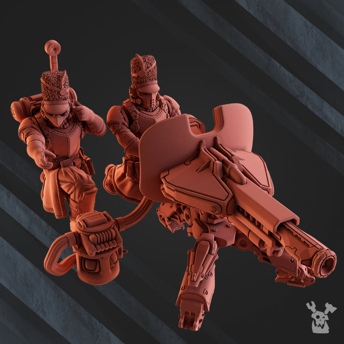 Heavy Weapons Squad (Laser) | Steam Guard | Grimdark Miniature | DakkaDakka