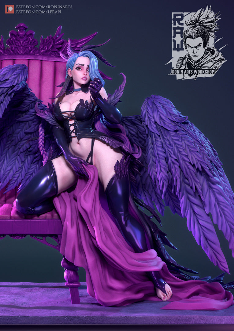 Lilim | Pin-Up Statue Fan Art Miniature Unpainted | Ronin Arts Workshop
