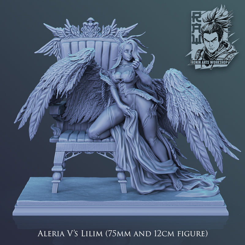 Lilim | Pin-Up Statue Fan Art Miniature Unpainted | Ronin Arts Workshop