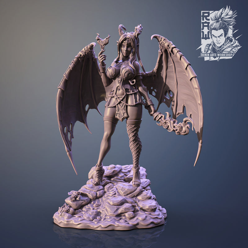 Succubus Voxlyn Bliss | Pin-Up Statue Fan Art Miniature | Ronin Arts Workshop