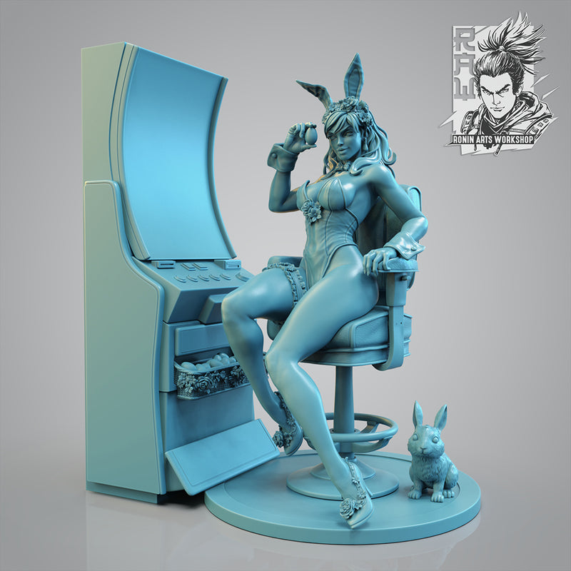 Bunny Irene | Pin-Up Statue Fan Art Miniature Unpainted | Ronin Arts Workshop