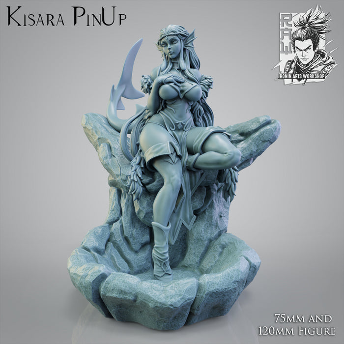 Kisara The Siren | Pin-Up Statue Fan Art Miniature Unpainted | Ronin Arts Workshop