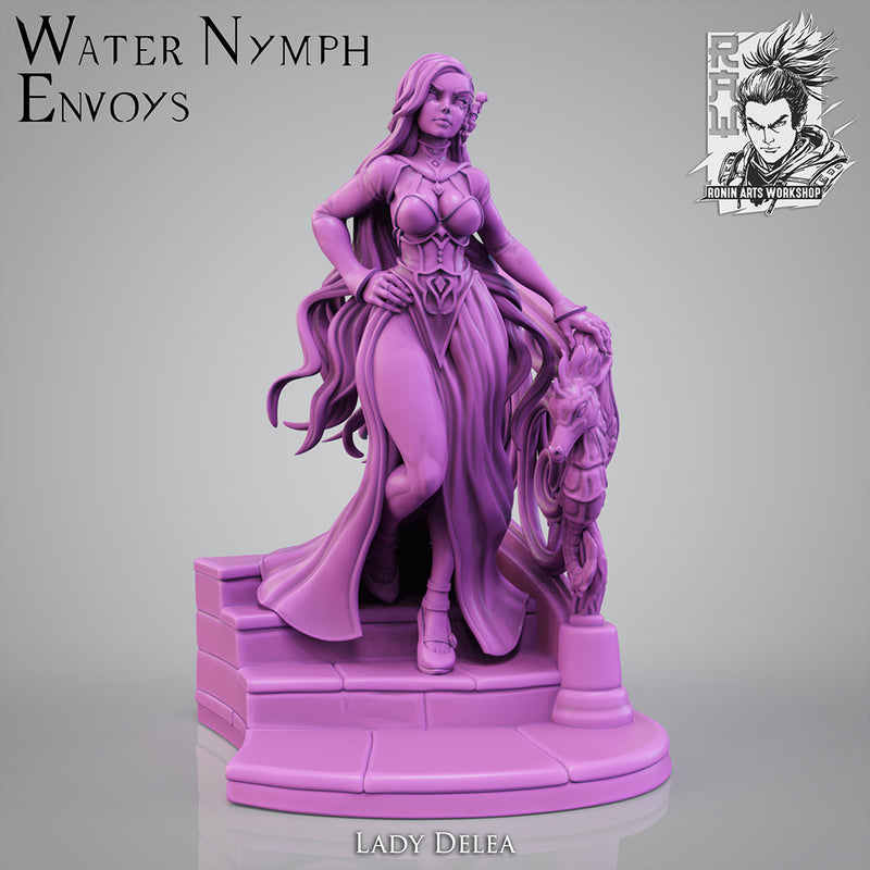 Lady Delea | Pin-Up Statue Fan Art Miniature Unpainted | Ronin Arts Workshop