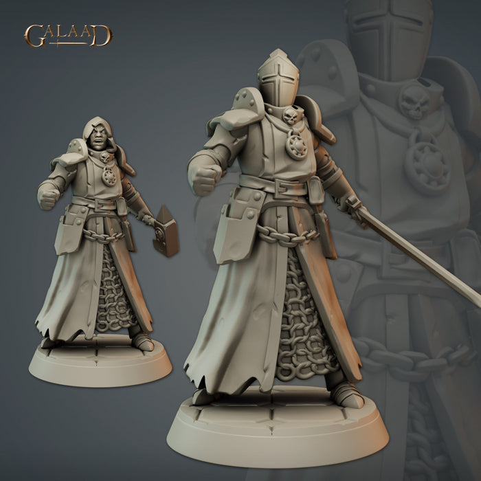 Priest Knight | Clergy | Fantasy Miniature | Galaad Miniatures