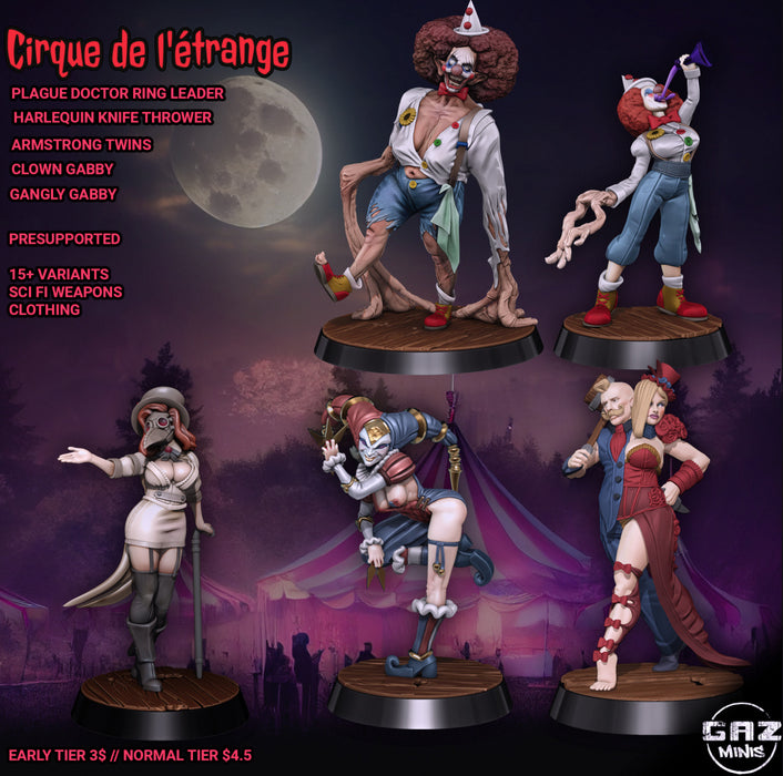 Cirque De Letrange Miniatures (Full Set) | Fantasy Miniature | Gaz Minis