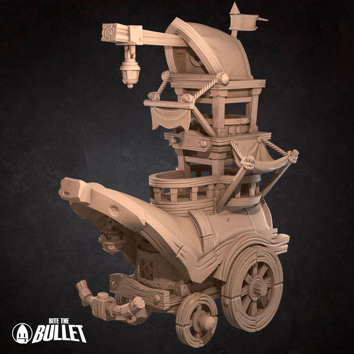 Yeti & Cart | Bullet Town Fishing Village | Fantasy Miniature | Bite the Bullet