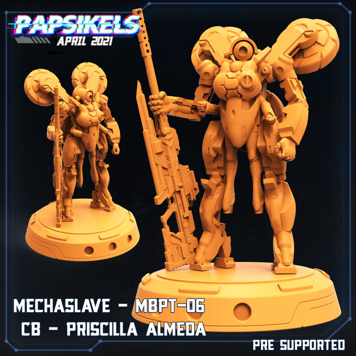 Mechslave Priscilla Almeda | Cyberpunk | Sci-Fi Miniature | Papsikels