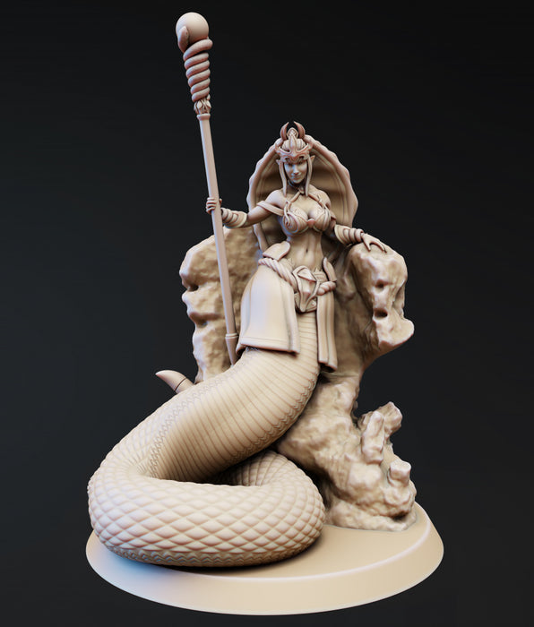 Medusa Elite Mystic (Pose 1) | Nagas | Fantasy Miniature | PS Miniatures