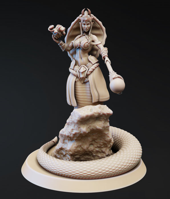 Medusa Elite Mystic (Pose 2) | Nagas | Fantasy Miniature | PS Miniatures
