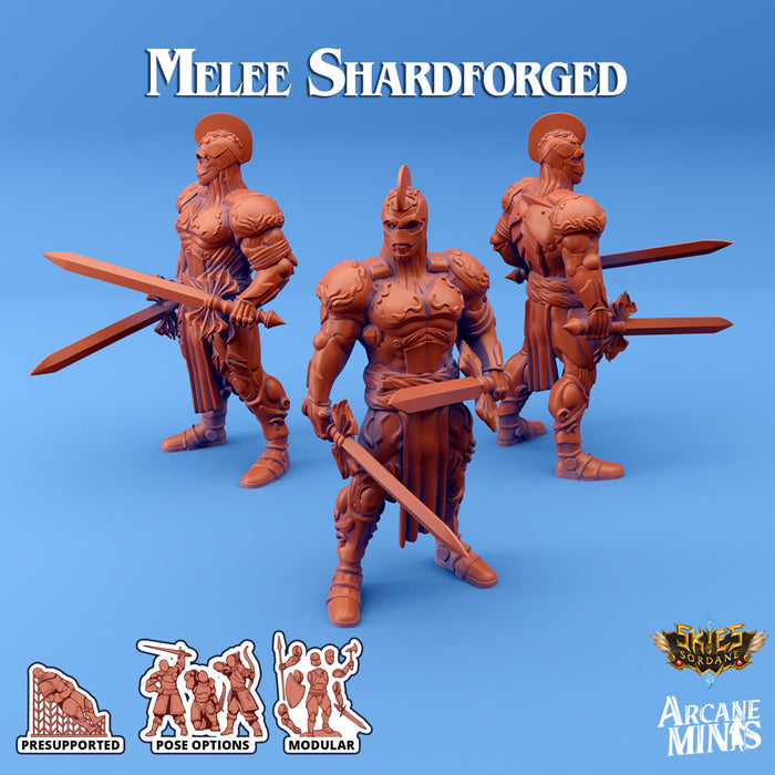 Melee Shardforged B | Skies of Sordane | Fantasy Miniature | Arcane Minis