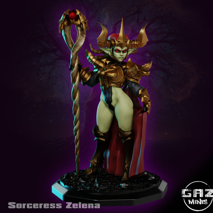 Sorceress Zelena | Goblin Fury | Fantasy Miniature | Gaz Minis