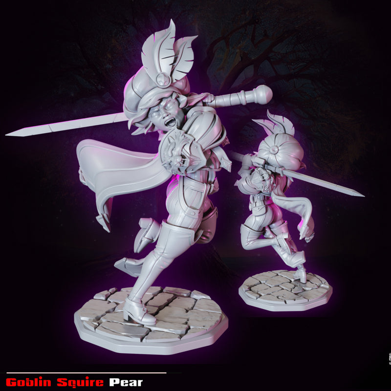 Goblin Squire Pear | Fantasy Pin-Up | Fantasy Miniature | Gaz Minis