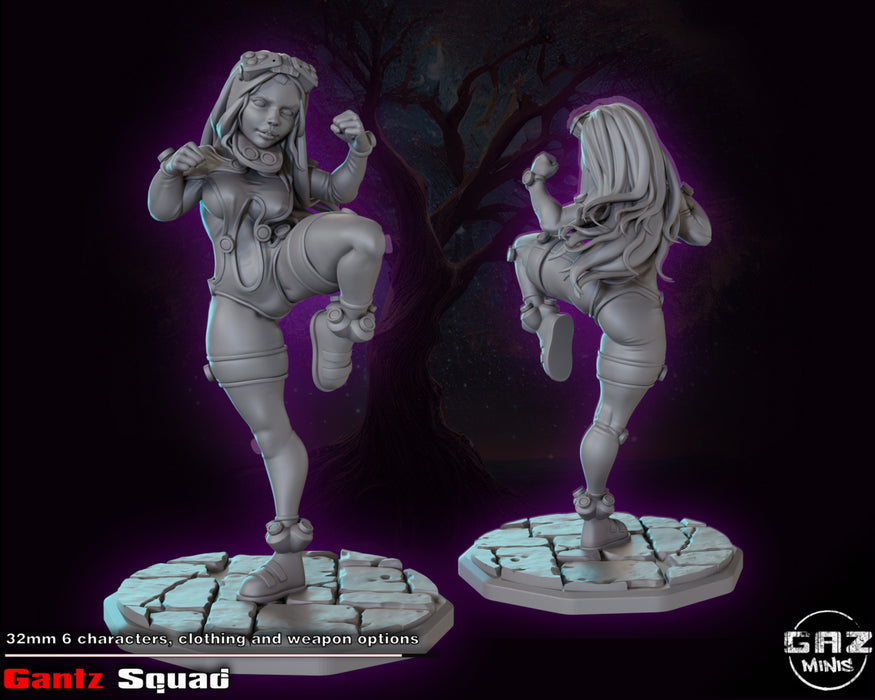 Gantz Squad Member F | Pin-up | Fantasy Miniature | Gaz Minis